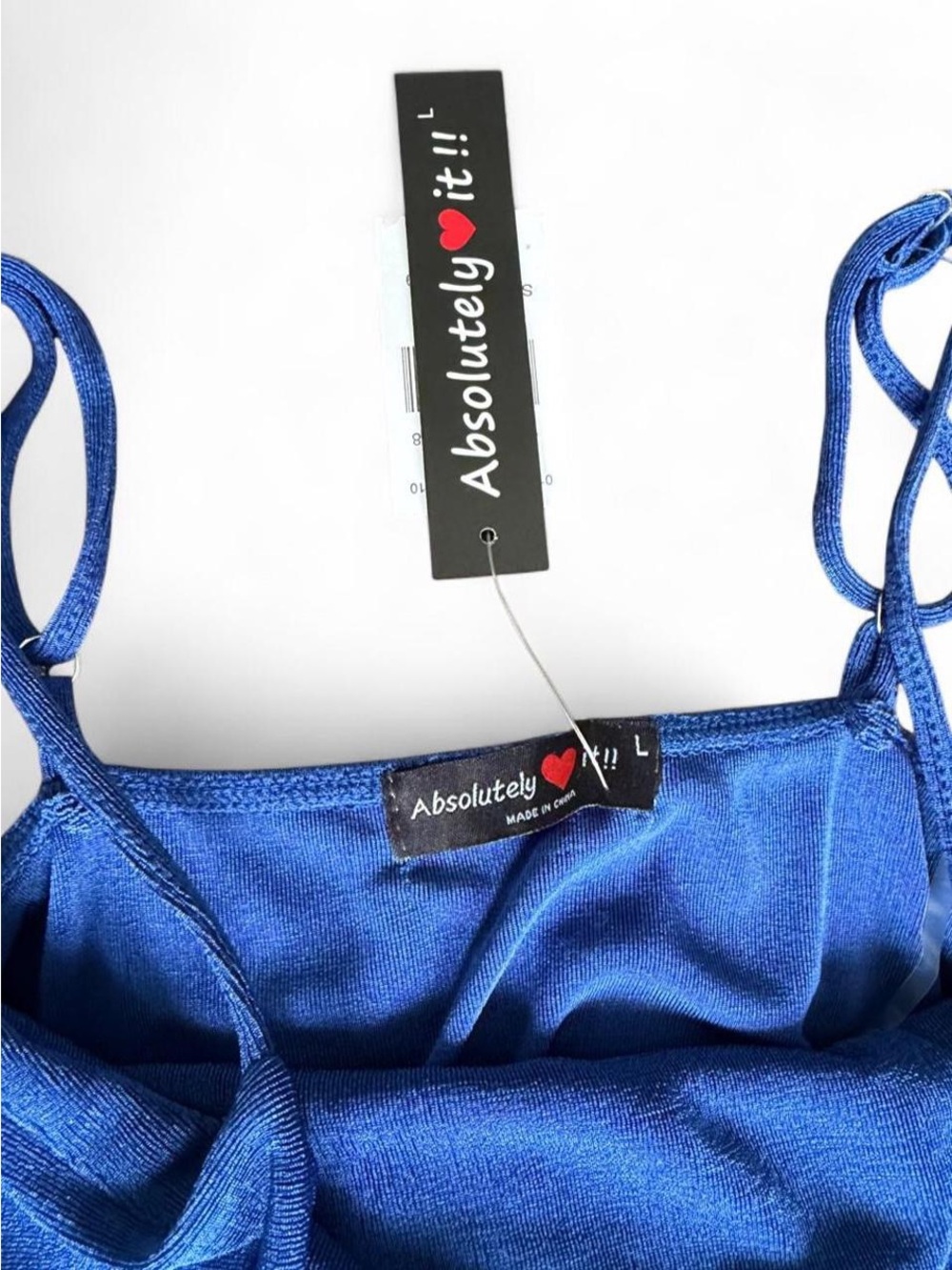 Absolutely Cobalt Blue Spaghetti Strap Slip - Picture 3 of 3